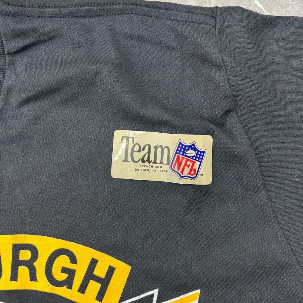 90s Vintage Pittsburgh Steelers Graphic Tee Mens Large Dead Stock‎ Short Sleeve - Picture 3 of 10